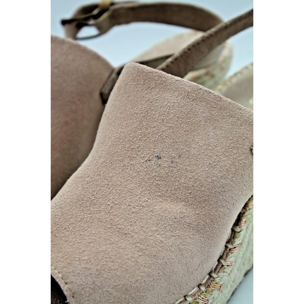Toms Monica Suede Espadrille Wedge Platform Sandals Blush Pink 7.5 10015134 - Picture 4 of 13